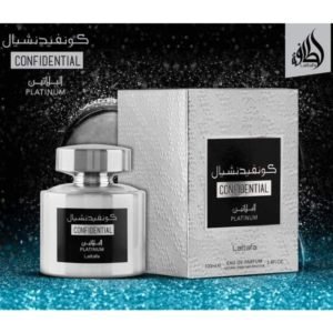 Lattafa Confidential Platinum 100ml Edp for Men