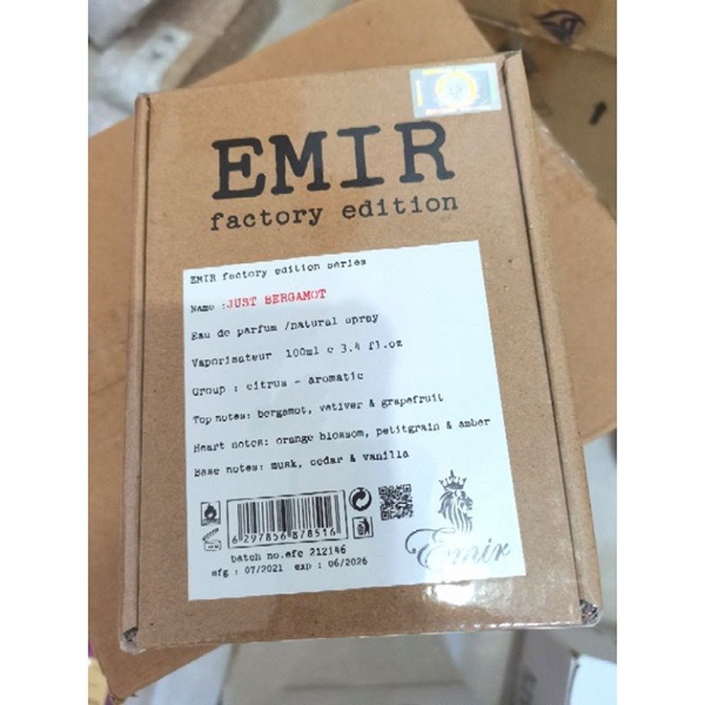 JUST BERGAMOT EMIR FACTORY EDITION
