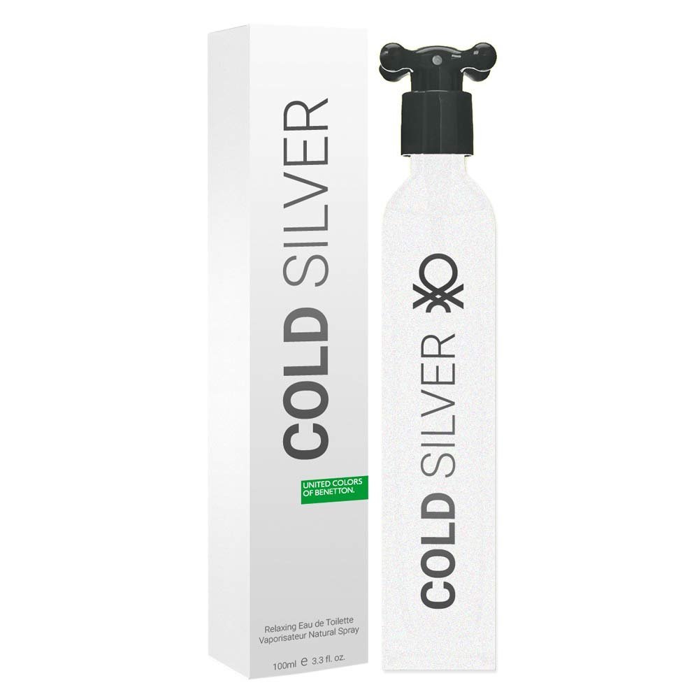 United Colours Of Benetton Cold Silver Edt 100ml For Men
